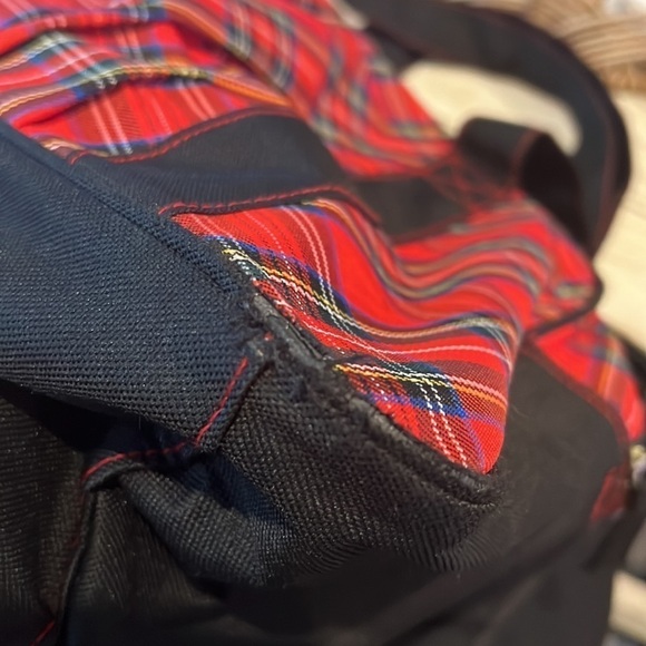 DISNEY POOH Vintage Tartan Plaid Tote Travel Bag - Picture 11 of 12